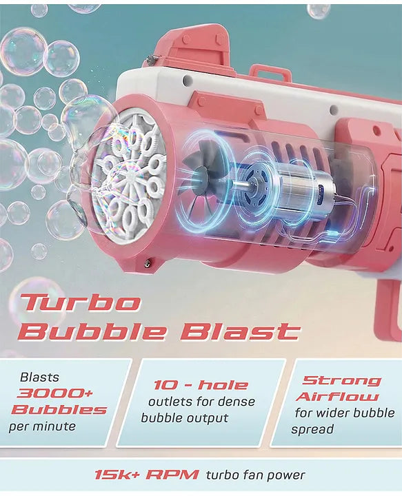 Automatic Bubble Shot Gun for Kids